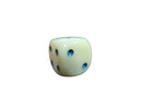 Read Description – Rare Chessex Pound-O-Dice Cream w/ Blue Pips 16mm d6 (Factory Seconds, Single Die)
