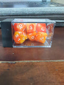 Chessex Amber White Rainbow Pearl Polyhedral Dice Set (CHX 23302) | Rare Dice Set