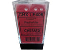 RARE OOP Chessex Frosted™ Red/White 16mm d6 Dice Block – 12 Dice Set LE406
