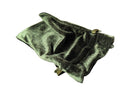 Green Velvet Dice Bag – Soft Drawstring Pouch – 4" x 6"