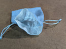 Light Blue Drawstring Dice Bag – Soft Fabric RPG Storage Pouch