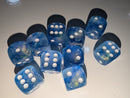 Single d6 Old Glitter Borealis Sky | Single Pipped d6
