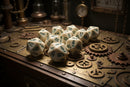 Ivory White/Green Countup&down™ d20 – 25mm Limited Edition Chessex Prototype | Single Die Counter d20
