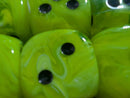OUT OF PRINT Chessex Vortex® Green/Black 20mm d6 Pipped Die – Rare Single Die