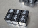 Skeleton Build-a-Bone Dice – 16mm Black D6 (Sold Per Piece)