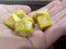 Chessex POD Set : Yellow with White numbers 7-Dice Set