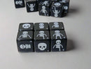 Skeleton Build-a-Bone Dice – 16mm Black D6 (Sold Per Piece)