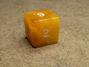 Chessex Rainbow Pearl Amber/white d6 – Rare Single Die