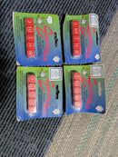 Emotidice – Red 16mm Dice with White Emoticons (Set of 5) Old Stock