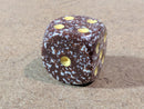 Chessex Speckled® Chocolate™ 16mm d6 – Out of Print 1990s Rare Single Die