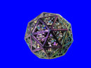 Rainbow Metal d60 Hollow Dice – Single Die