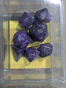 Chessex Vortex® Purple/Gold 7-Die Set – OOP Rare Vintage Polyhedral Dice