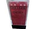 RARE OOP Chessex Frosted™ Red/White 16mm d6 Dice Block – 12 Dice Set LE406