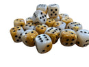 Chessex Gemini 20mm Pipped d6 - Gold-White/Black (Single Die)