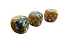 Chessex Gemini 20mm Pipped d6 - Blue-Gold/White (Single Die)