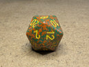 Chessex Speckled® Yellow Squash d20 – Out of Print 1990s Rare Single Die