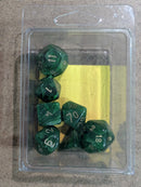 Chessex Vortex® Green/Gold 7-Die Set – OOP Rare Vintage Polyhedral Dice