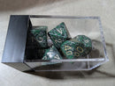 Chessex Golden Jungle™ Speckled Polyhedral Dice Set – OOP / Rare (CHX LE362)