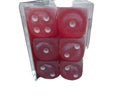 RARE OOP Chessex Frosted™ Red/White 16mm d6 Dice Block – 12 Dice Set LE406