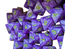 Pearl Purple d8 Die with Green Numbers – Single Polyhedral Die