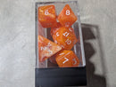 Chessex Amber White Rainbow Pearl Polyhedral Dice Set (CHX 23302) | Rare Dice Set