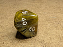Chessex Rainbow Pearl Tortoise Shell/white Tens 10™ – Rare Single Die