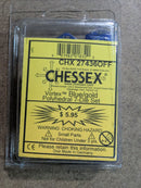 Chessex Vortex® Blue/Gold 7-Die Set – OOP Rare Vintage Polyhedral Dice