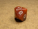 Chessex Rainbow Pearl Garnet/white d10 – Rare Single Die