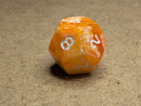 Chessex Rainbow Pearl® Amber/White d12 – Out of Print 1990s Rare Single Die