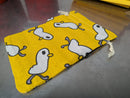 Lucky Duck Dice Bag – 7x5 Inch Drawstring Pouch (Yellow Cloth)