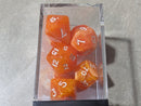 Chessex Amber White Rainbow Pearl Polyhedral Dice Set (CHX 23302) | Rare Dice Set