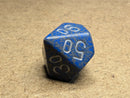 Chessex Speckled® Gunmetal Tens 10 – Out of Print 1990s Rare Single Die