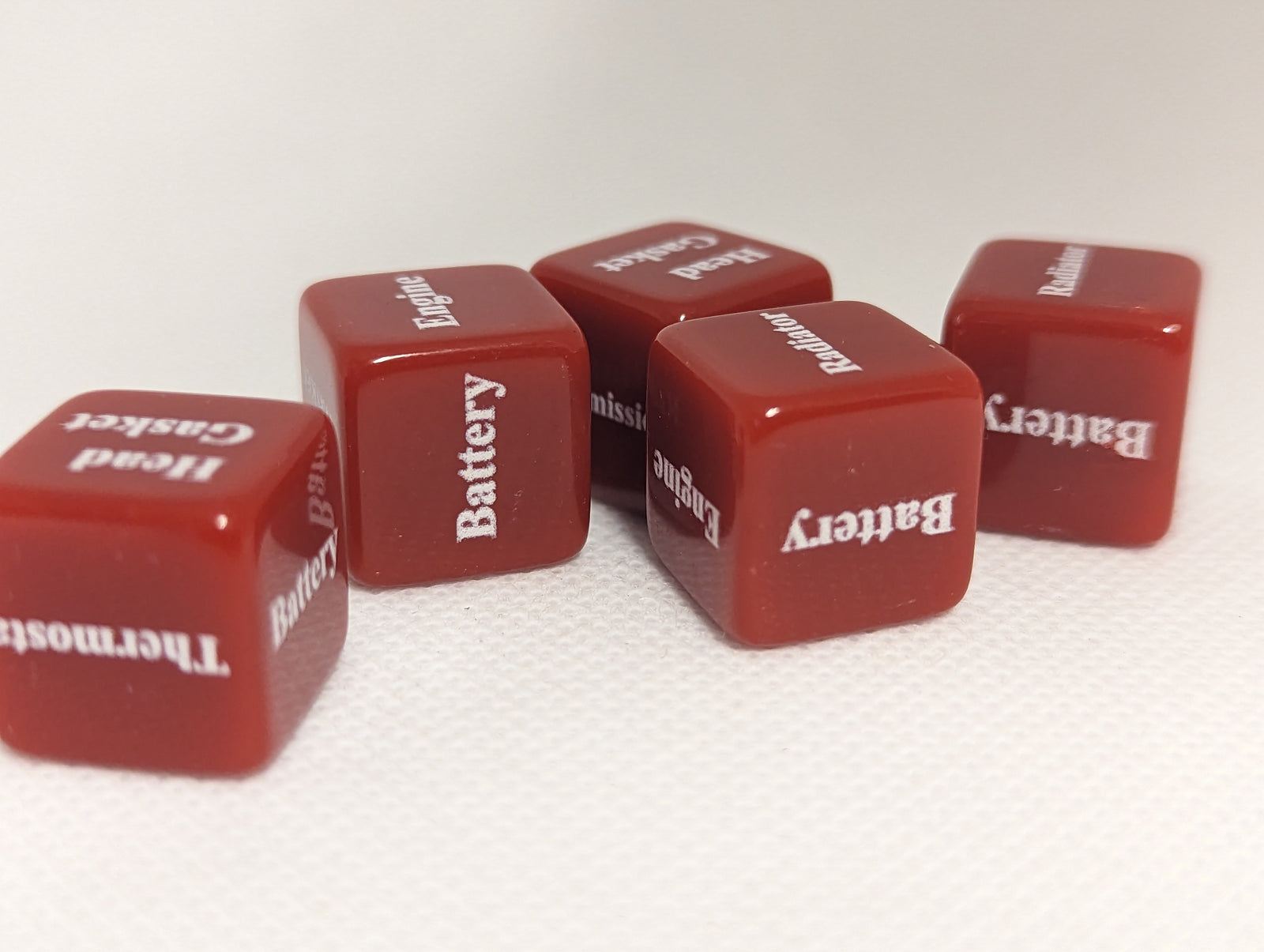 Mechanics Dice d6 What's Wrong with Your Car Dice 6Sided 16mm Diagn