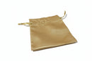 Gold Satin Dice Bag | 4 x 6 inches with Drawstring