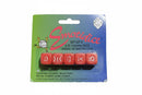 Emotidice – Red 16mm Dice with White Emoticons (Set of 5) Old Stock