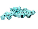 Chessex Ice Cream Mint Green D6 Dice – 16mm Rounded – Black Heart Pips – OOP & Very Rare