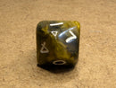 Chessex Rainbow Pearl Tortoise Shell/white d10 – Rare Single Die