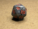 Chessex Rainbow Pearl® Onyx/Red d20 – Out of Print 1990s Rare Single Die
