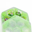 Resin Hexagon Box for Dnd Dice Case (Glitter Green）