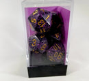 Chessex Polyhedral 7 Die Speckled Hurricane w/ Gold Numbers Set Of 7 Dice CHX 25317