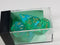 CHX 27425 Polyhedral 7-Die Borealis Light Green w/ Gold Numbers Set Of 7 Dice Chessex