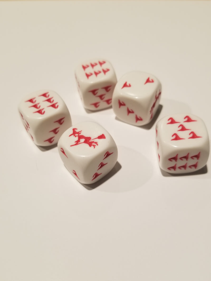 Red Witch and Witch Hats Dice Custom