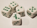 Green Witch Hats Dice Custom 16mm