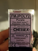 Faux Metal Jacket Purple