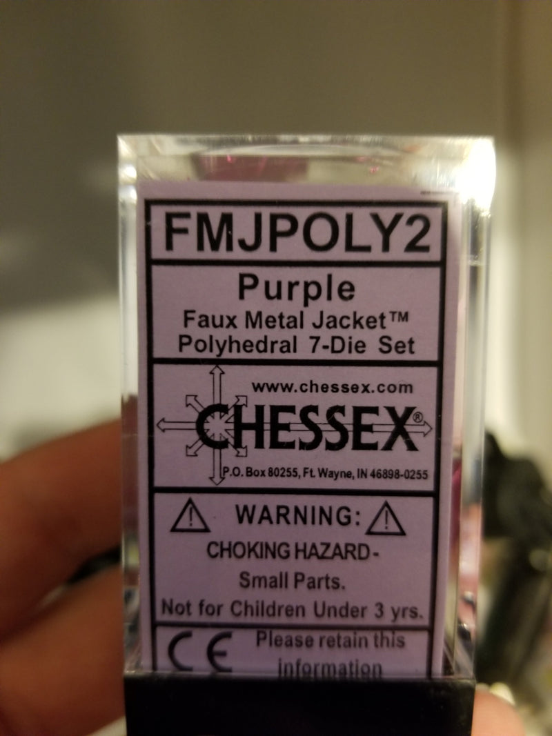 Faux Metal Jacket Purple