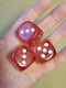 Nebula Red/silver Luminary 7-Dice/16mm/12mm/30mm/Ten10's