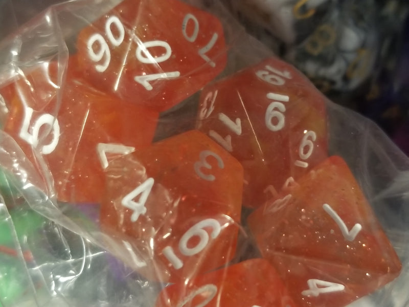 Random 7-Dice Set | Dnd Dice for Tabletop Gaming Variety of Colors