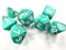 Marble Mini-Polyhedral Oxi-Copper /white 7-Die Set (Mini Poly Release 2)