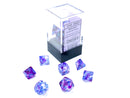 Nebula® Mini-Polyhedral Nocturnal™/blue Luminary™ 7-Die Set (Mini Poly Release 1)