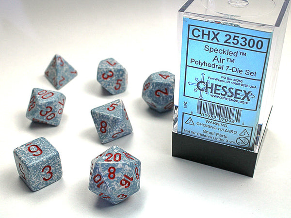 Speckled® Polyhedral Air 7-Die Set Dnd Dice Set CHX25300 White/Grey